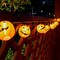 Halloween Pumpkin Lantern String Lights – 10-Pack 3D Orange Jack-O’-Lantern Fabric Lanterns, 9.8FT Connectable Plug-In String Lights, UL-Listed Outdoor & Indoor Halloween Decorations